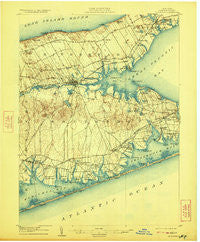 Riverhead New York Historical topographic map, 1:62500 scale, 15 X 15 Minute, Year 1904