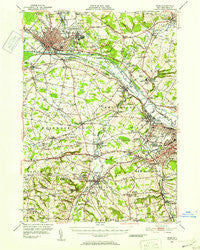 Rome New York Historical topographic map, 1:62500 scale, 15 X 15 Minute, Year 1947