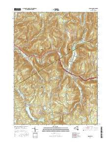 Roscoe New York Current topographic map, 1:24000 scale, 7.5 X 7.5 Minute, Year 2016