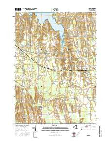 Rose New York Current topographic map, 1:24000 scale, 7.5 X 7.5 Minute, Year 2016