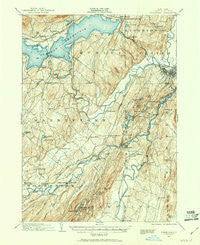 Rosendale New York Historical topographic map, 1:62500 scale, 15 X 15 Minute, Year 1901