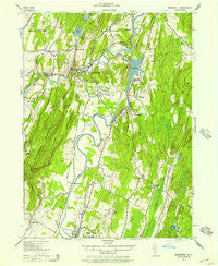 Rosendale New York Historical topographic map, 1:24000 scale, 7.5 X 7.5 Minute, Year 1942