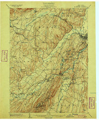 Rosendale New York Historical topographic map, 1:62500 scale, 15 X 15 Minute, Year 1903
