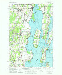 Rouses Point New York Historical topographic map, 1:62500 scale, 15 X 15 Minute, Year 1956