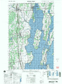 Rouses Point New York Historical topographic map, 1:50000 scale, 15 X 15 Minute, Year 2000
