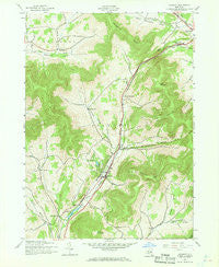 Roxbury New York Historical topographic map, 1:24000 scale, 7.5 X 7.5 Minute, Year 1945