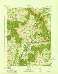Roxbury New York Historical topographic map, 1:31680 scale, 7.5 X 7.5 Minute, Year 1946