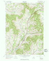 Roxbury New York Historical topographic map, 1:24000 scale, 7.5 X 7.5 Minute, Year 1945