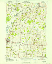 Rush New York Historical topographic map, 1:24000 scale, 7.5 X 7.5 Minute, Year 1951