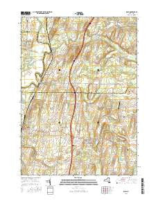 Rush New York Current topographic map, 1:24000 scale, 7.5 X 7.5 Minute, Year 2016