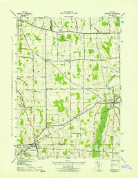 Rushville New York Historical topographic map, 1:31680 scale, 7.5 X 7.5 Minute, Year 1942