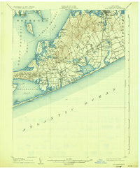Sag Harbor New York Historical topographic map, 1:62500 scale, 15 X 15 Minute, Year 1904
