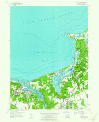 Saint James New York Historical topographic map, 1:24000 scale, 7.5 X 7.5 Minute, Year 1955