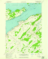 Saint Lawrence New York Historical topographic map, 1:24000 scale, 7.5 X 7.5 Minute, Year 1958