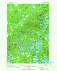 Saint Regis New York Historical topographic map, 1:62500 scale, 15 X 15 Minute, Year 1955
