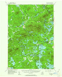 Saint Regis New York Historical topographic map, 1:62500 scale, 15 X 15 Minute, Year 1955