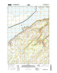 Saint Lawrence New York Current topographic map, 1:24000 scale, 7.5 X 7.5 Minute, Year 2016