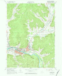 Salamanca New York Historical topographic map, 1:24000 scale, 7.5 X 7.5 Minute, Year 1961