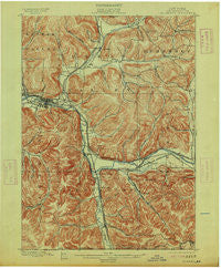 Salamanca New York Historical topographic map, 1:62500 scale, 15 X 15 Minute, Year 1900