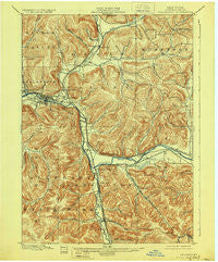 Salamanca New York Historical topographic map, 1:62500 scale, 15 X 15 Minute, Year 1900
