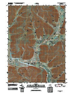 Salamanca New York Historical topographic map, 1:24000 scale, 7.5 X 7.5 Minute, Year 2010