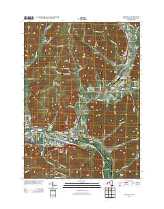 Salamanca New York Historical topographic map, 1:24000 scale, 7.5 X 7.5 Minute, Year 2013