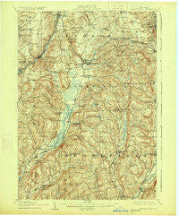 Sangerfield New York Historical topographic map, 1:62500 scale, 15 X 15 Minute, Year 1907