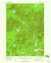Santanoni New York Historical topographic map, 1:62500 scale, 15 X 15 Minute, Year 1953