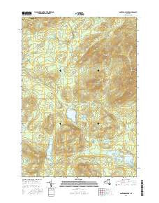 Santanoni Peak New York Current topographic map, 1:24000 scale, 7.5 X 7.5 Minute, Year 2016
