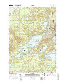 Saranac Lake New York Current topographic map, 1:24000 scale, 7.5 X 7.5 Minute, Year 2016