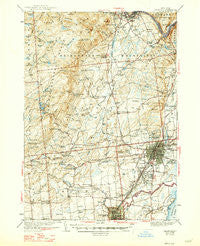 Saratoga New York Historical topographic map, 1:62500 scale, 15 X 15 Minute, Year 1942