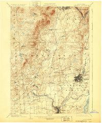 Saratoga New York Historical topographic map, 1:62500 scale, 15 X 15 Minute, Year 1902