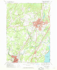 Saratoga Springs New York Historical topographic map, 1:24000 scale, 7.5 X 7.5 Minute, Year 1967