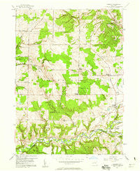 Sardinia New York Historical topographic map, 1:24000 scale, 7.5 X 7.5 Minute, Year 1957