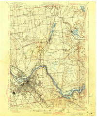 Schenectady New York Historical topographic map, 1:62500 scale, 15 X 15 Minute, Year 1930