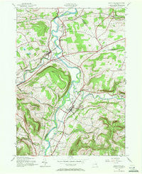 Schoharie New York Historical topographic map, 1:24000 scale, 7.5 X 7.5 Minute, Year 1943