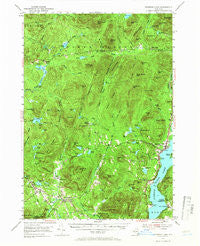 Schroon Lake New York Historical topographic map, 1:62500 scale, 15 X 15 Minute, Year 1953