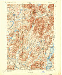 Schroon Lake New York Historical topographic map, 1:62500 scale, 15 X 15 Minute, Year 1897