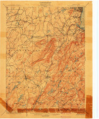 Schunemunk New York Historical topographic map, 1:62500 scale, 15 X 15 Minute, Year 1902
