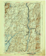 Schuylerville New York Historical topographic map, 1:62500 scale, 15 X 15 Minute, Year 1940