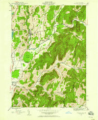 Shushan New York Historical topographic map, 1:24000 scale, 7.5 X 7.5 Minute, Year 1944