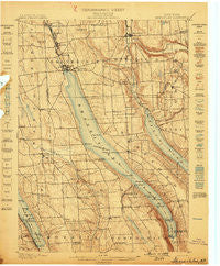 Skaneateles New York Historical topographic map, 1:62500 scale, 15 X 15 Minute, Year 1899
