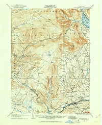 Slide Mountain New York Historical topographic map, 1:62500 scale, 15 X 15 Minute, Year 1903