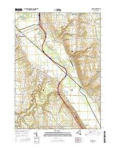 Sonyea New York Current topographic map, 1:24000 scale, 7.5 X 7.5 Minute, Year 2016