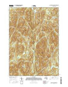 South Pond Mountain New York Current topographic map, 1:24000 scale, 7.5 X 7.5 Minute, Year 2016