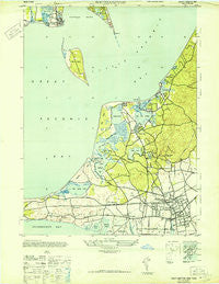 Southampton New York Historical topographic map, 1:24000 scale, 7.5 X 7.5 Minute, Year 1947