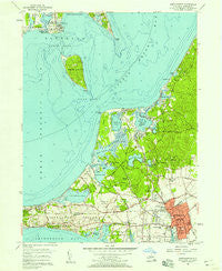 Southampton New York Historical topographic map, 1:24000 scale, 7.5 X 7.5 Minute, Year 1956