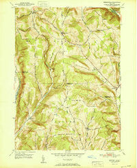 Speedsville New York Historical topographic map, 1:24000 scale, 7.5 X 7.5 Minute, Year 1951