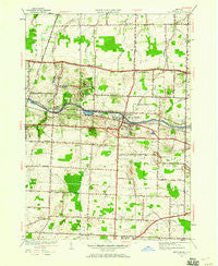Spencerport New York Historical topographic map, 1:24000 scale, 7.5 X 7.5 Minute, Year 1952