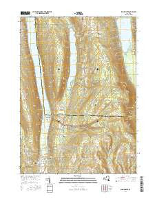 Springwater New York Current topographic map, 1:24000 scale, 7.5 X 7.5 Minute, Year 2016